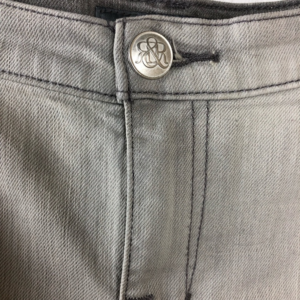 Rock & Republic Womens Jean Shorts, Gray Size 10 - Picture 2 of 8